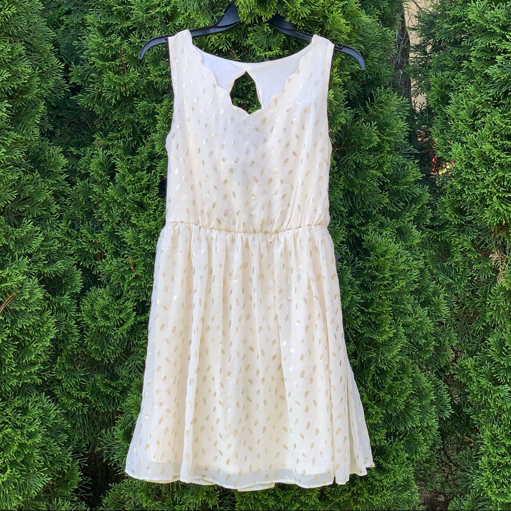 creamy dress